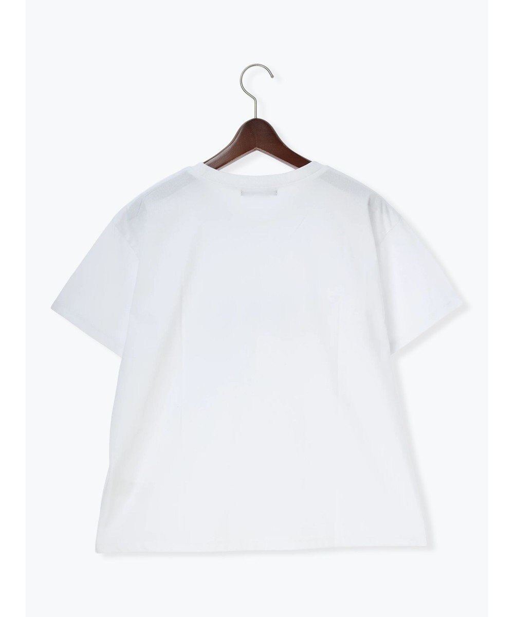 Te chichi パール&ロゴプリントTシャツ 