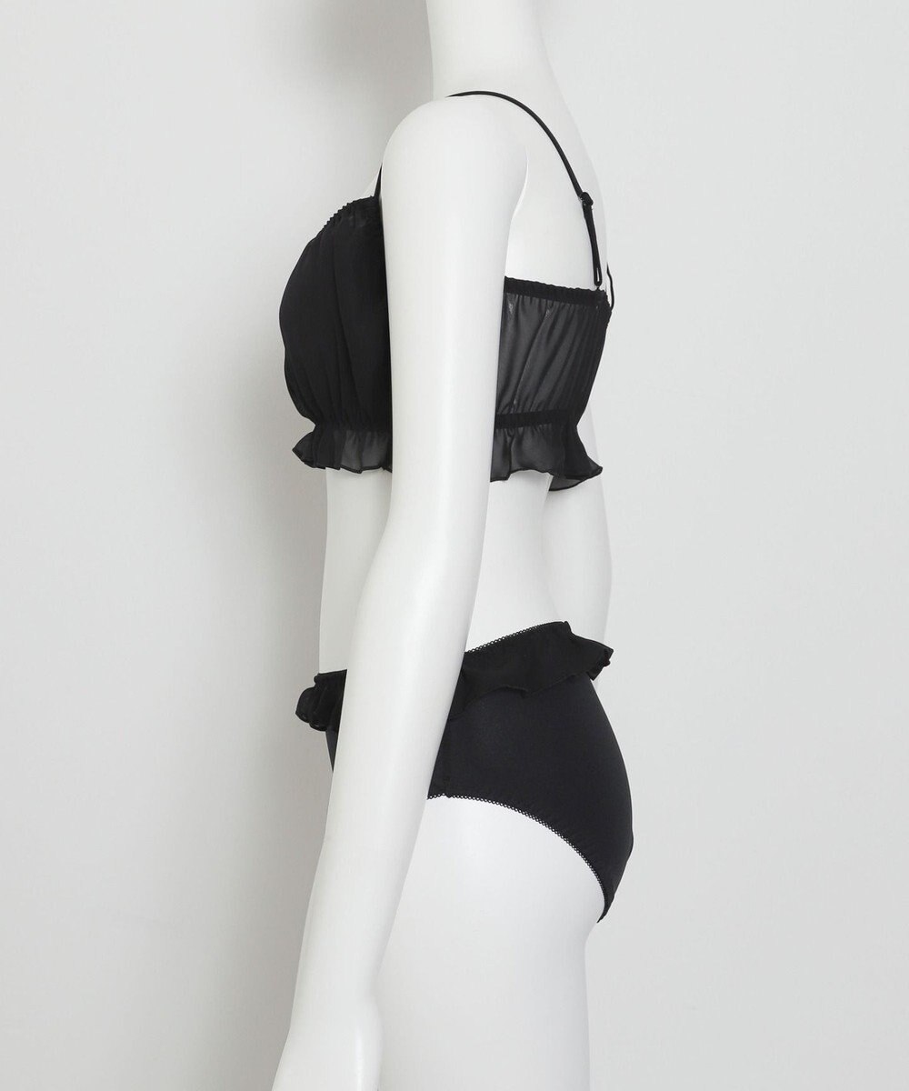 WEGO 【ブラトップ＆ショーツセット】Liliane　Ciel　シフォンフリル 