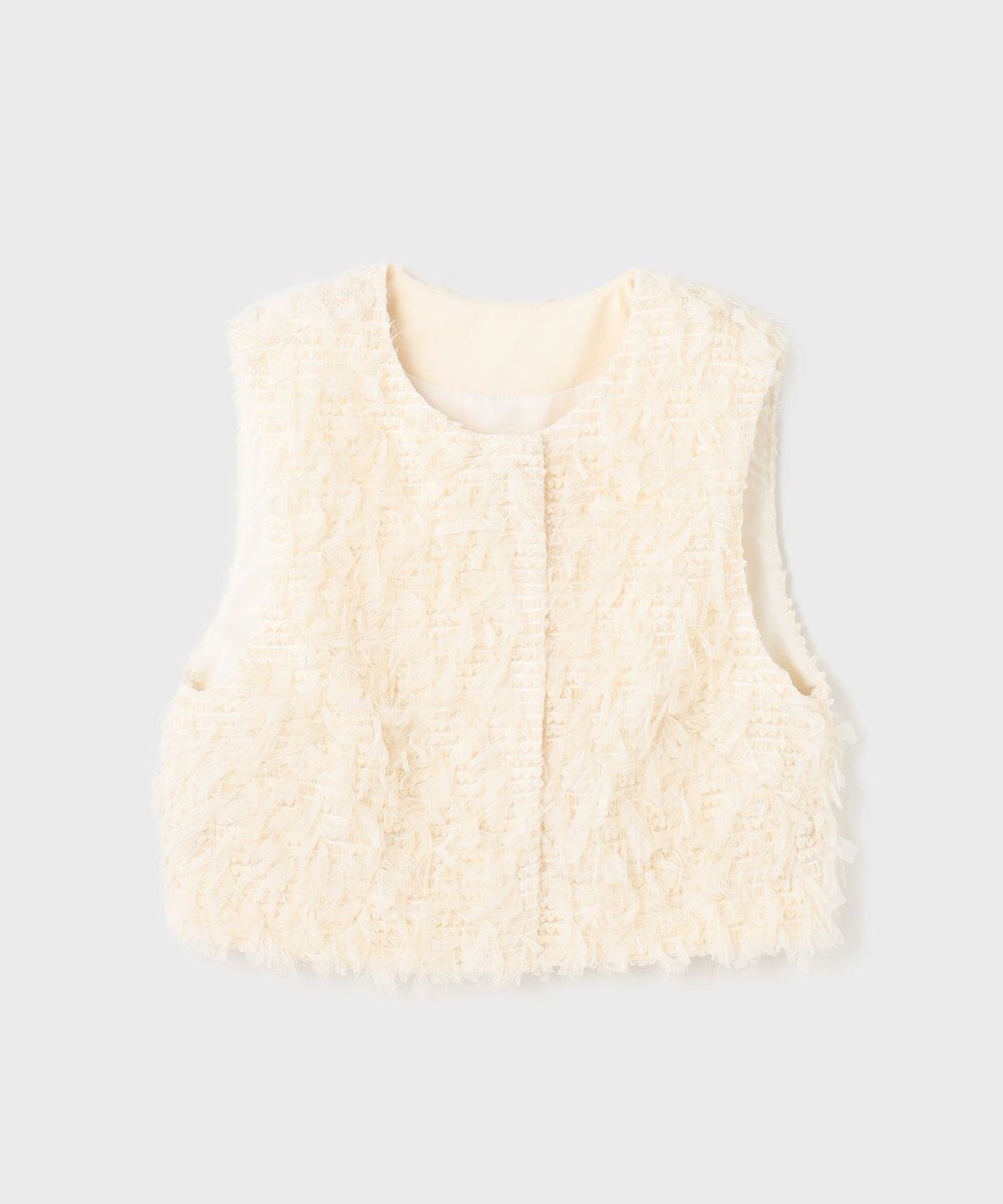 GRACE CONTINENTAL コンパクトフリンジベスト 