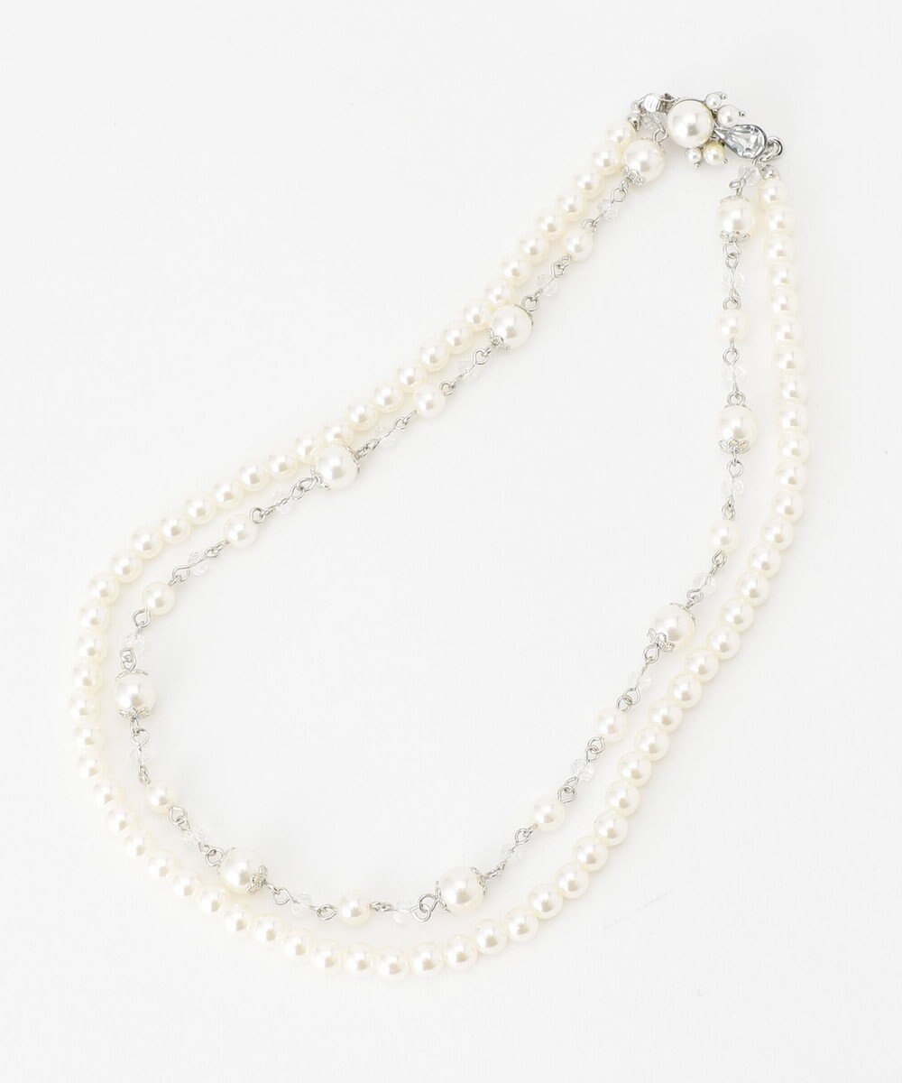 ANY SIS 【WEB・一部店舗限定】ランダムパール調2連 ネックレス 