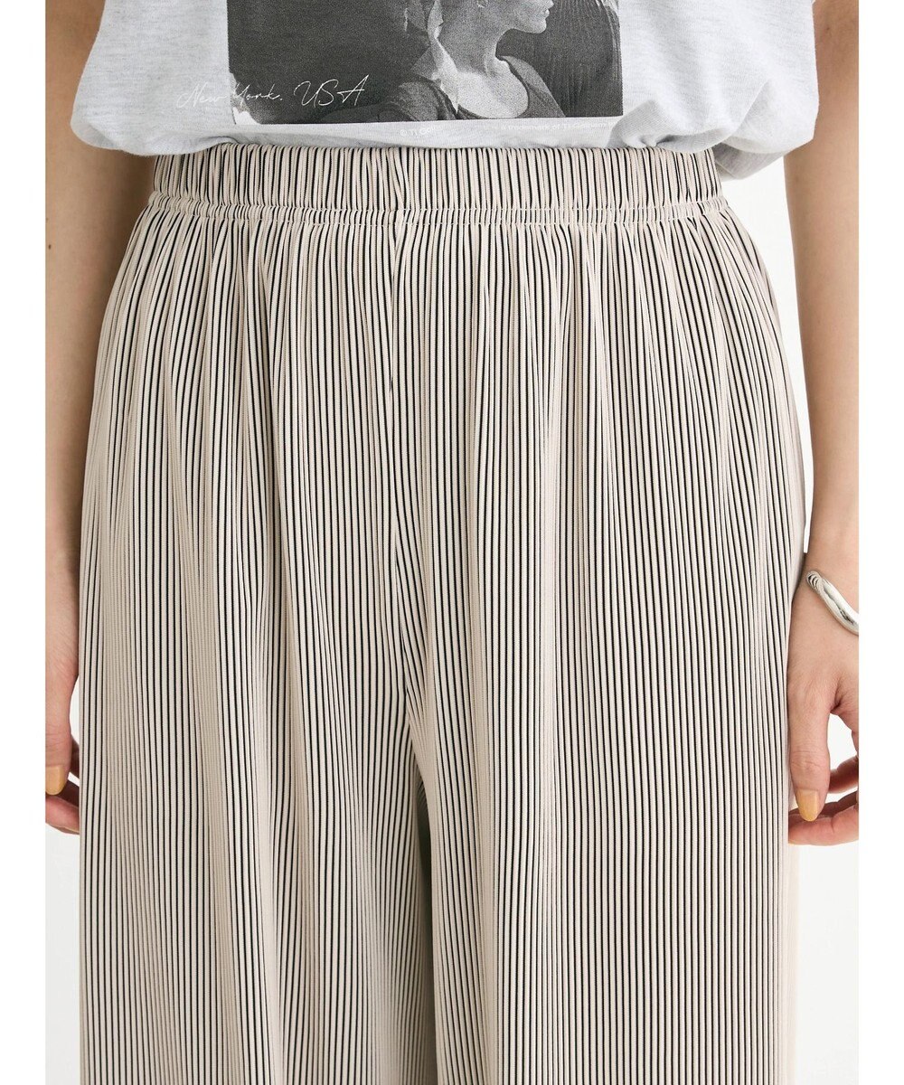 Green Parks セルフカットプリーツ風パンツ 