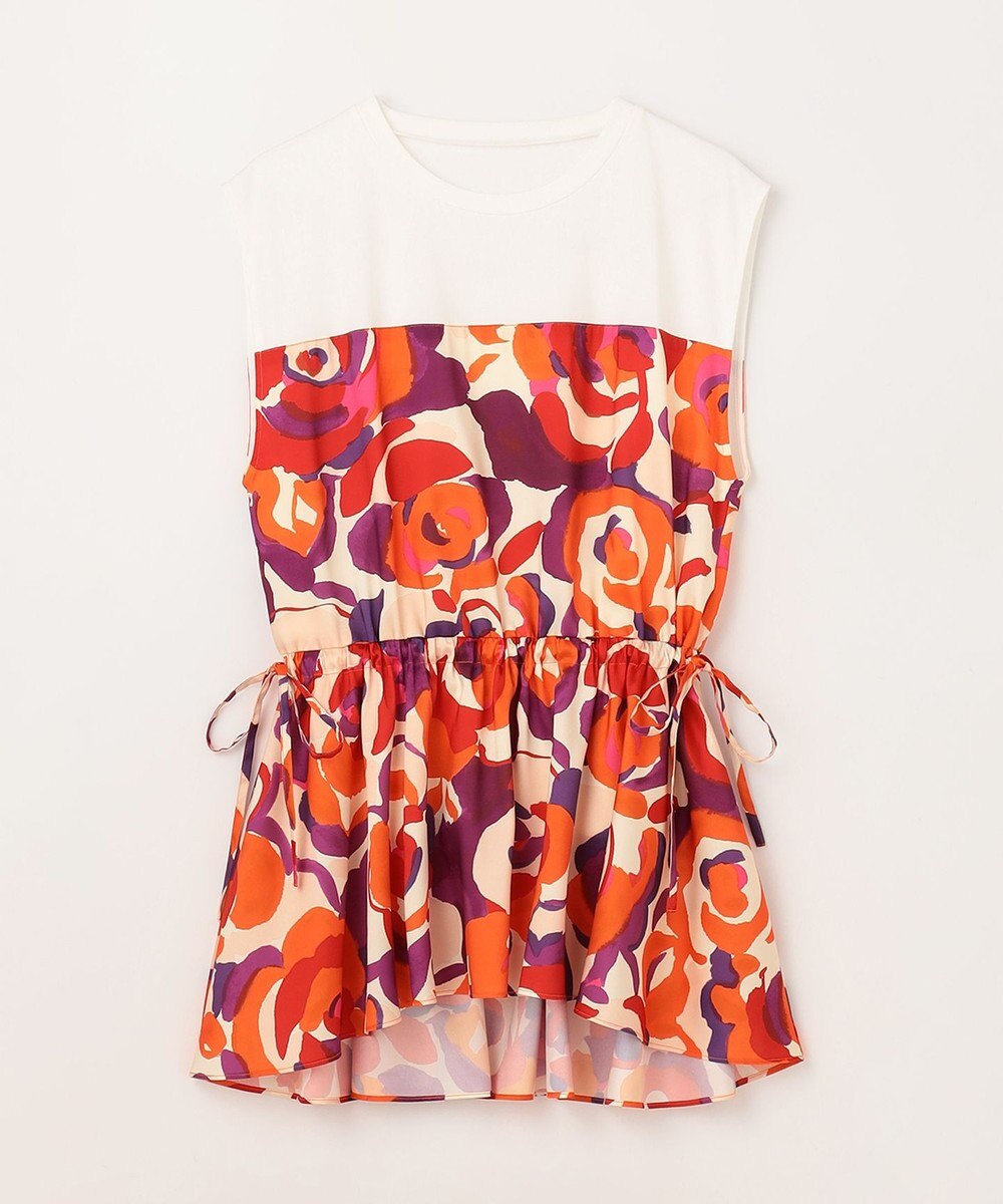 GRACE CONTINENTAL ペイントカラープリントトップ 