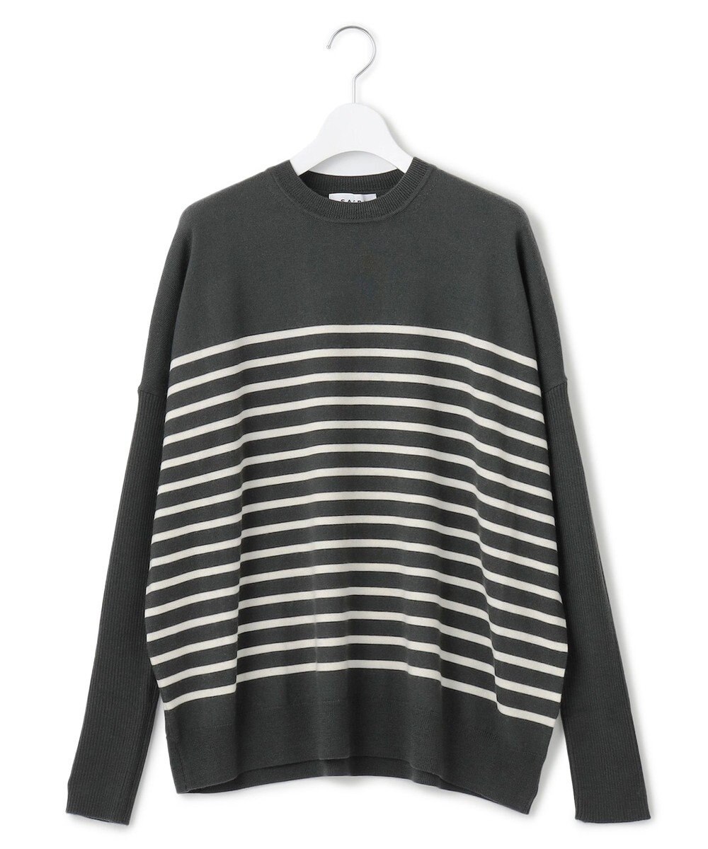 23区 【SACRA】エクストラファインメリノ ボーダーニット 