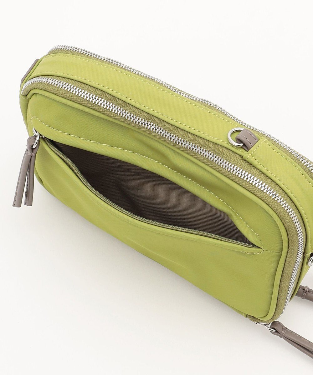 Y'SACCS ナイロン×リサイクルレザー　コンビマルチポシェット 