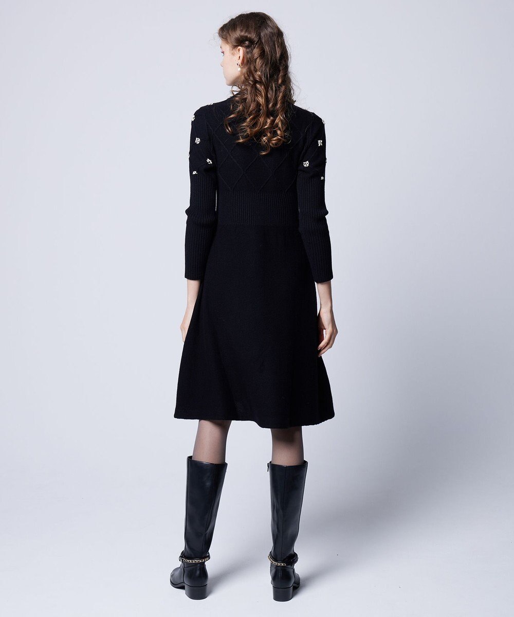 TOCCA 【洗える】PEARL BOUQUET KNITDRESS ニットドレス 