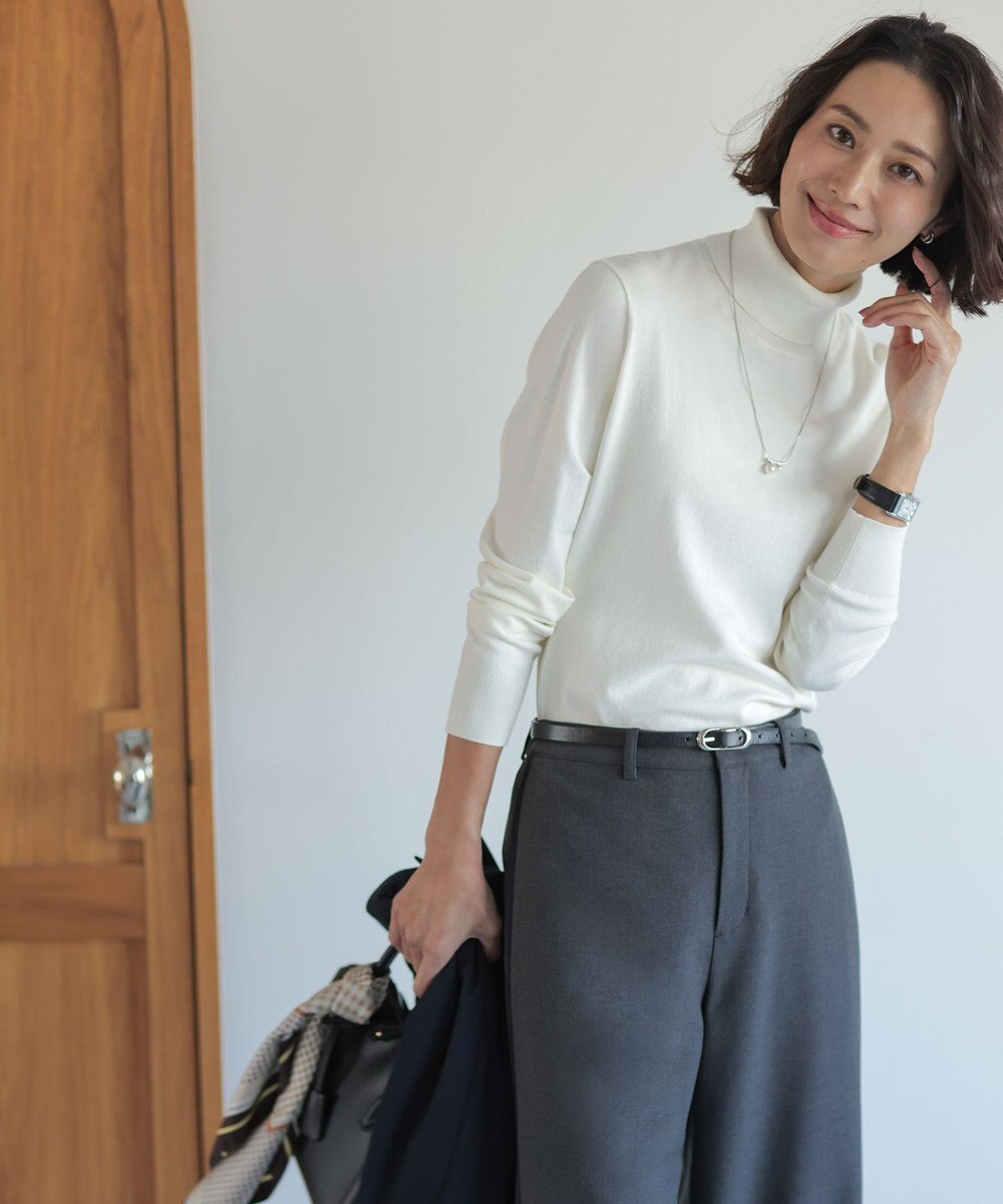 J.PRESS LADIES L 【人気のため新色追加】PRINCE タートルネック ニット 