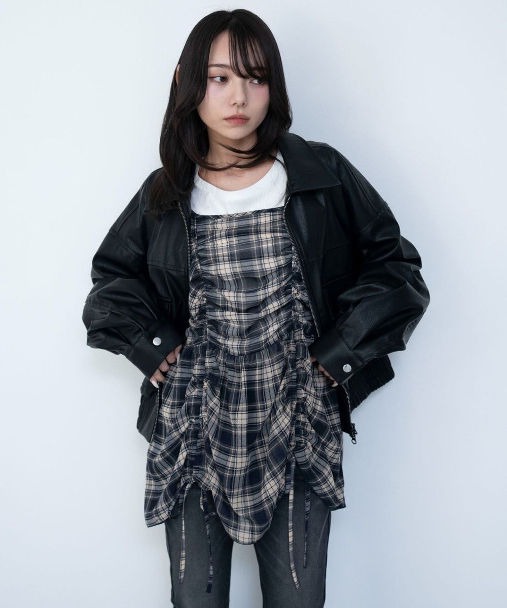 WEGO ドロストデザインキャミワンピース 