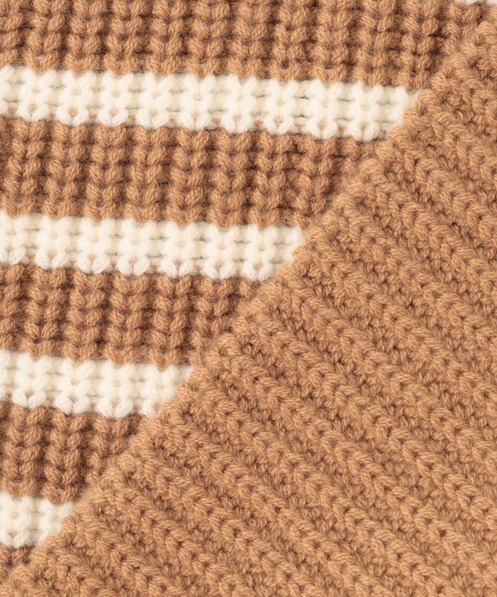 BEIGE， PONT NEUF/ ボーダーニットトップス 