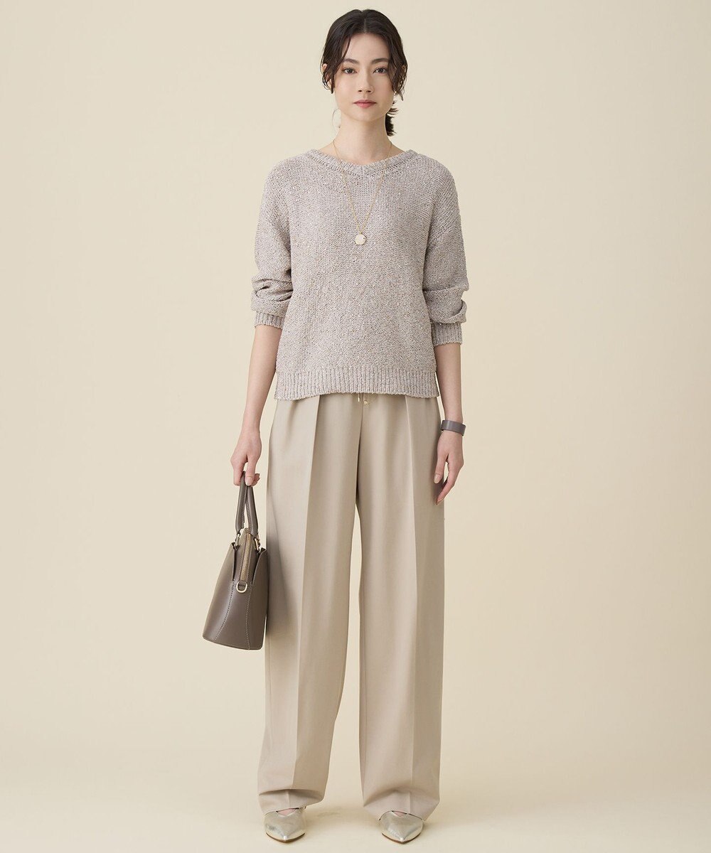 自由区 L ラメノットスパングル ニット 