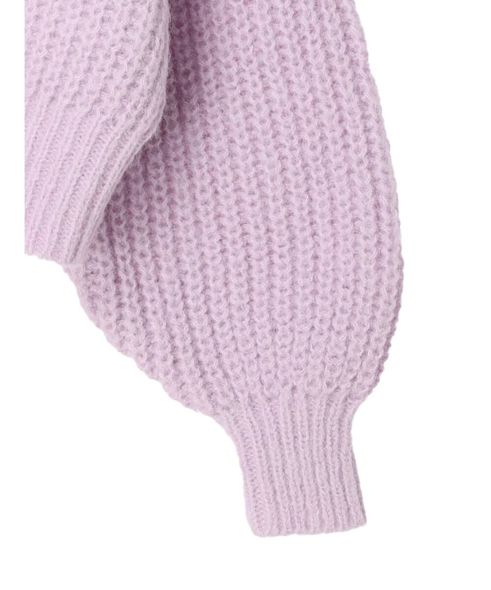 earth music&ecology ヘアリーショートニットカーディガン 