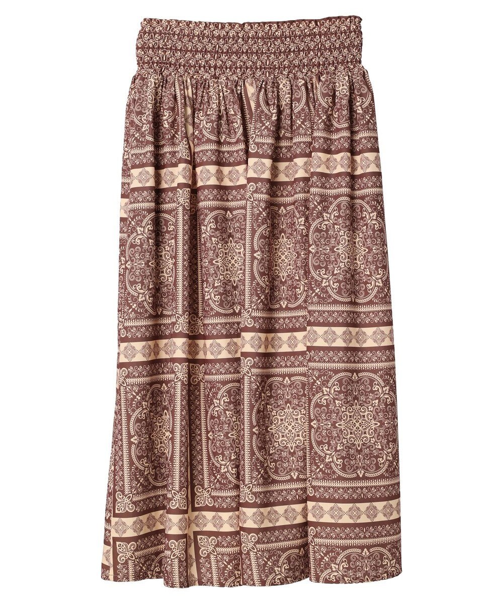 Green Parks ■ＥＳＣＡＲ　スカーフパネルｐｔギャザースカート 