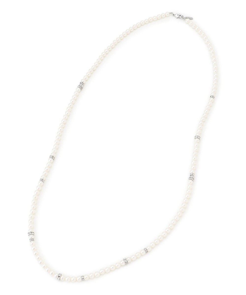 23区 パール ロンデル  ロング ネックレス 