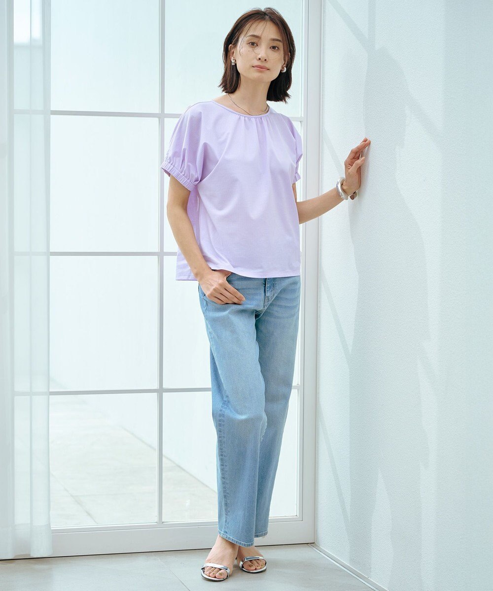 J.PRESS LADIES 【洗える】BASIC STRETCH DENIM ボーイフィット パンツ 