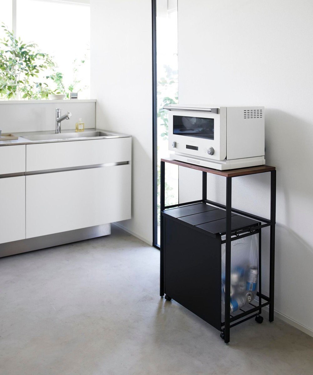 tower 分別ゴミ箱上ラック タワー ブラック 