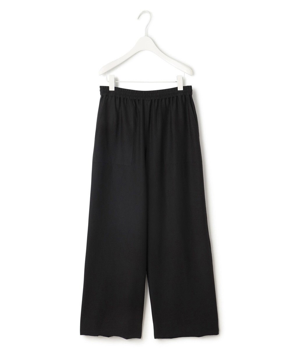 ICB 【洗える】ワッシャーツイル ワイドストレートパンツ 