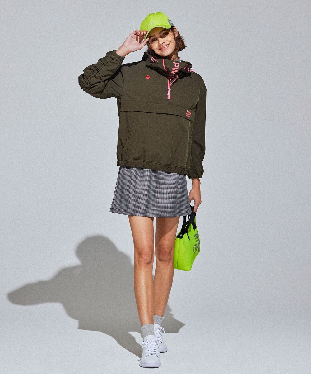 PW CIRCULUS 【 伸縮性あり 】【WOMEN】シャーリングアノラック ブルゾン 