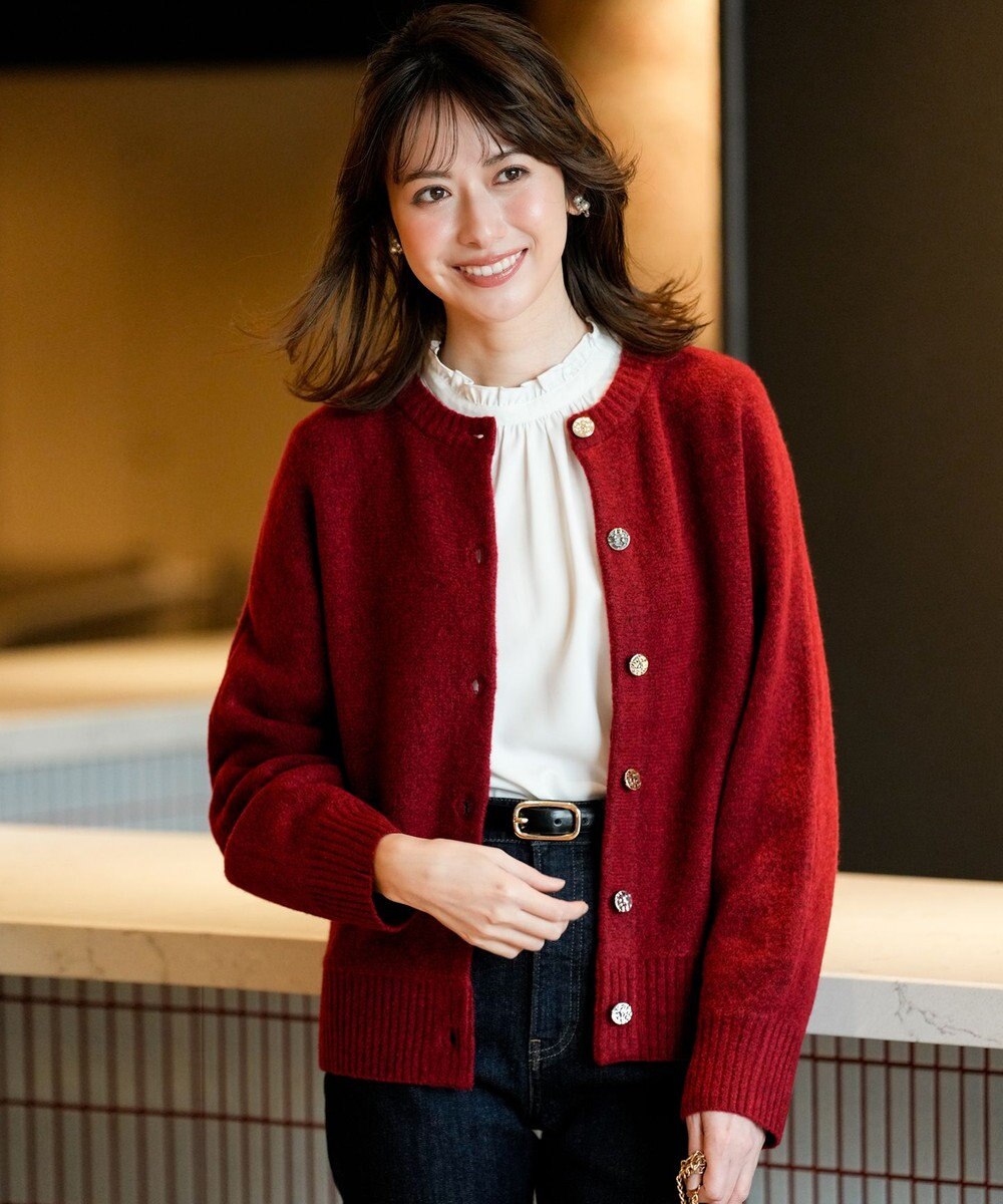 ANY SIS フリルネックスタンド ブラウス 