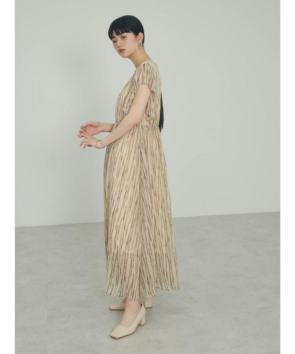 Green Parks ａ．肩フリルプリントワンピース 