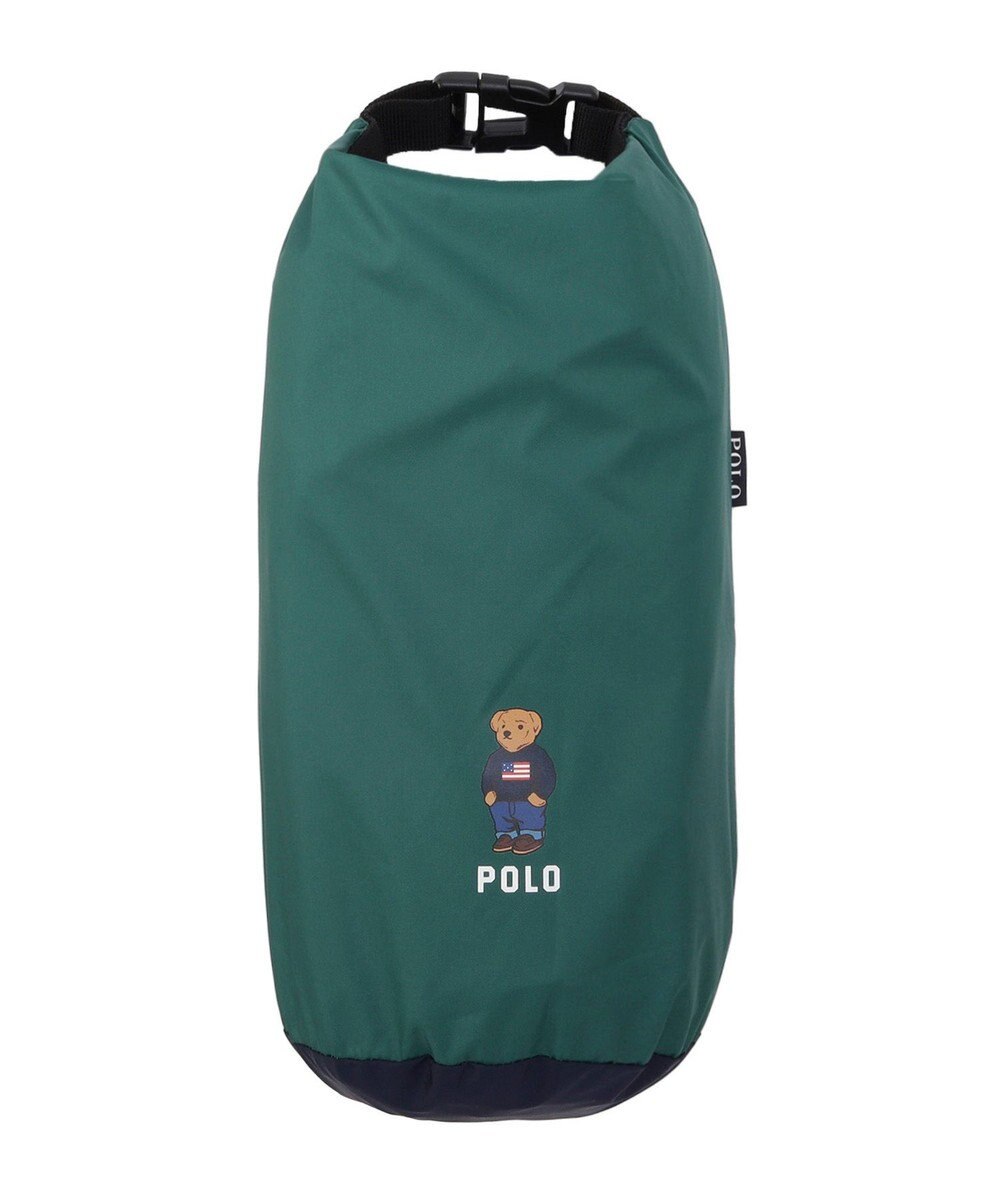 MOONBAT POLO RALPH LAUREN レインポンチョ 透湿撥水 カラーブロック 収納袋付き 