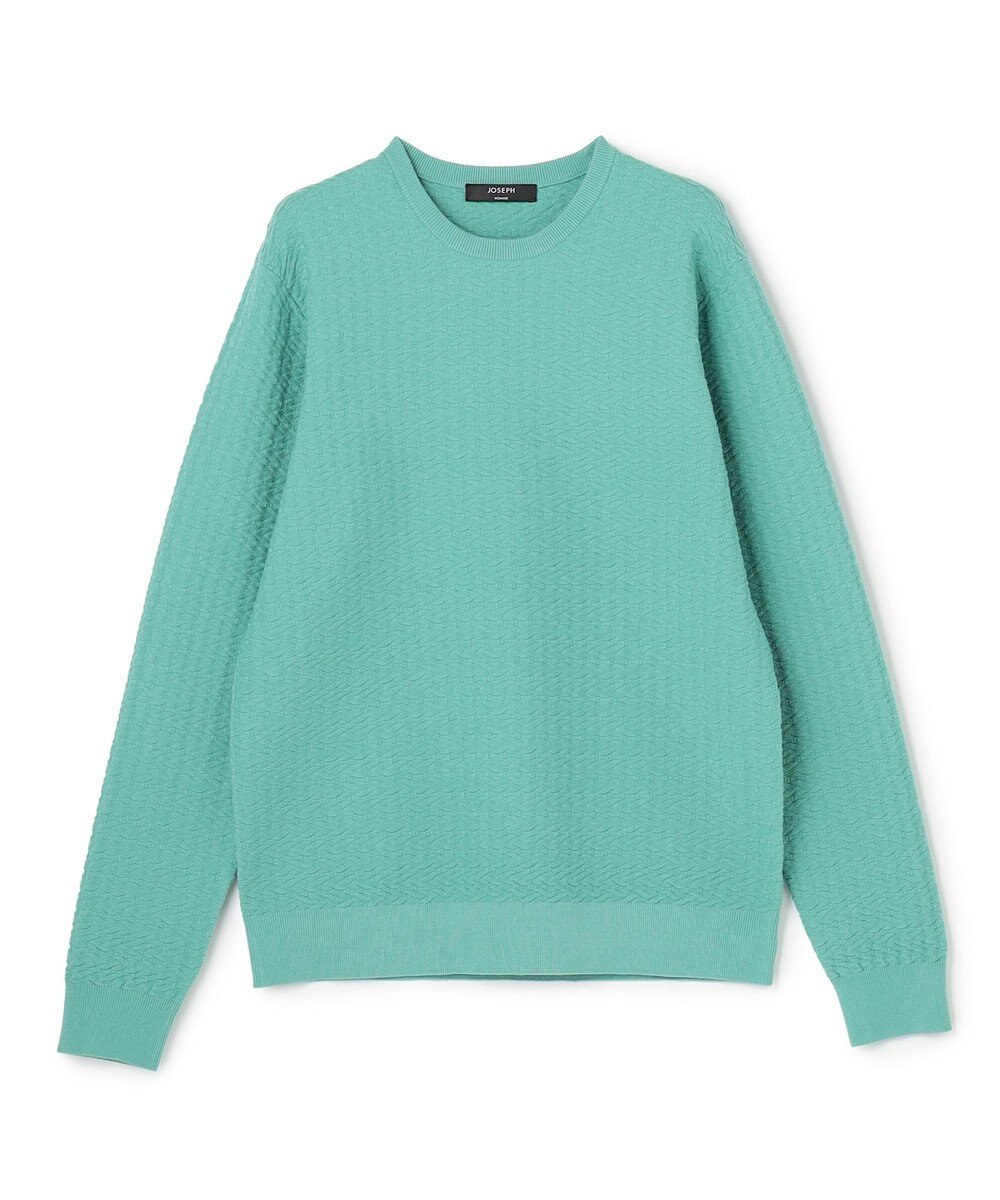 JOSEPH HOMME 新柄【イージーケア】 ヴィスコースリンクス　クルーネックニット 