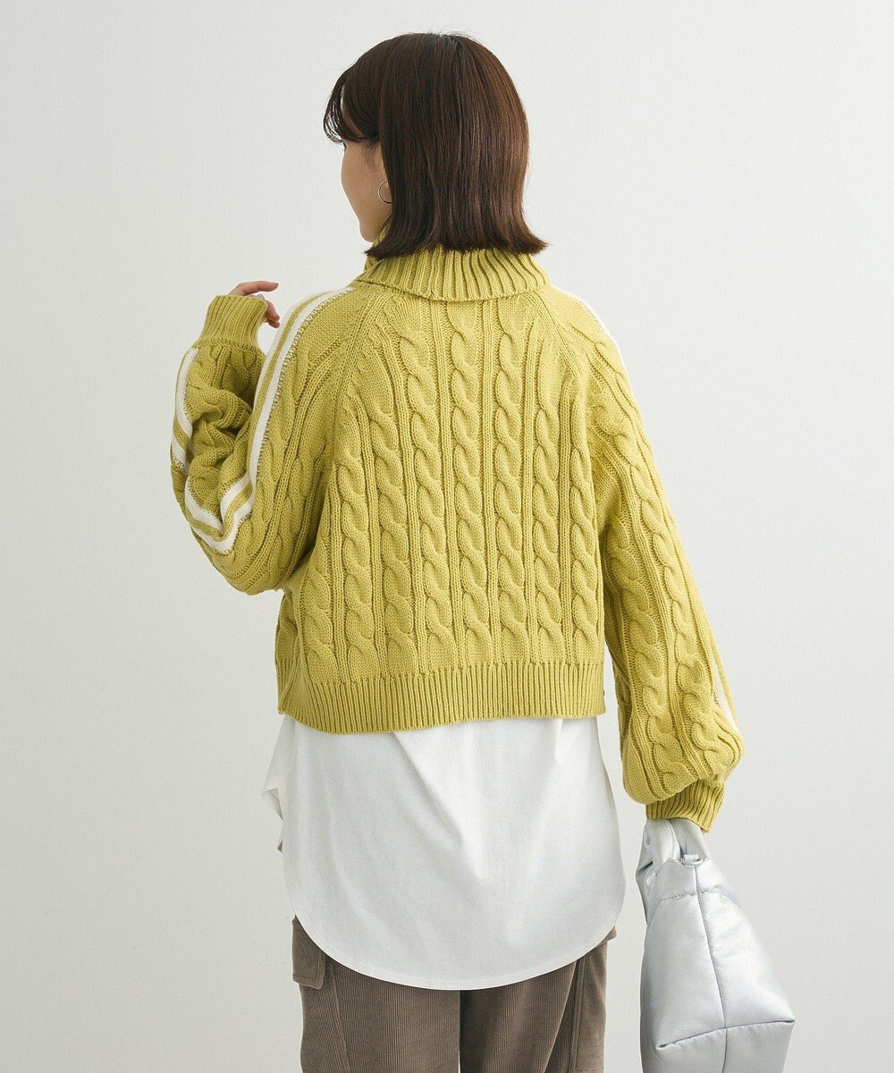 Green Parks ・ｓｗｉｎｇ　ｂｙ　ラインケーブルタートルニット 