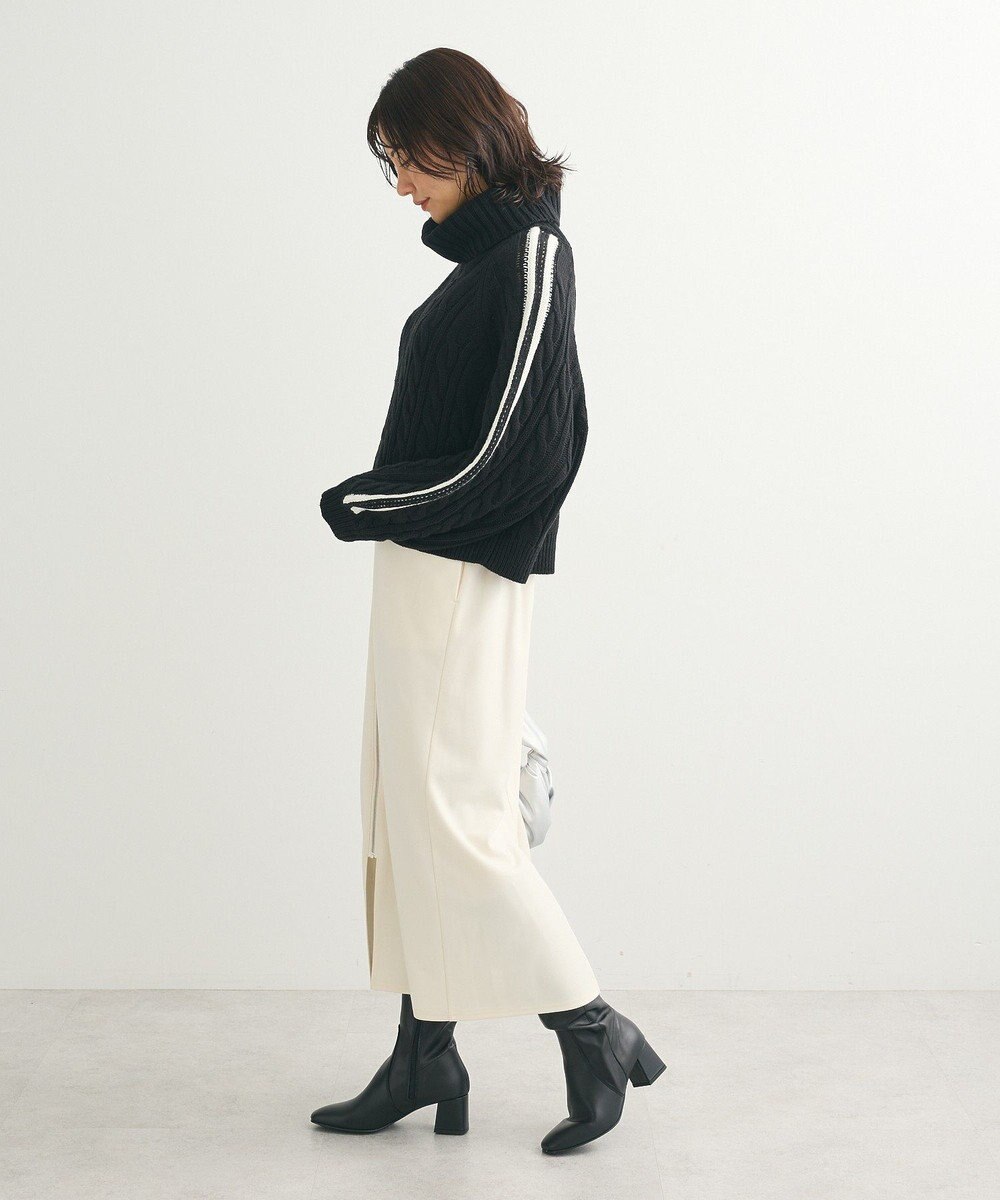 Green Parks ・ｓｗｉｎｇ　ｂｙ　ラインケーブルタートルニット 