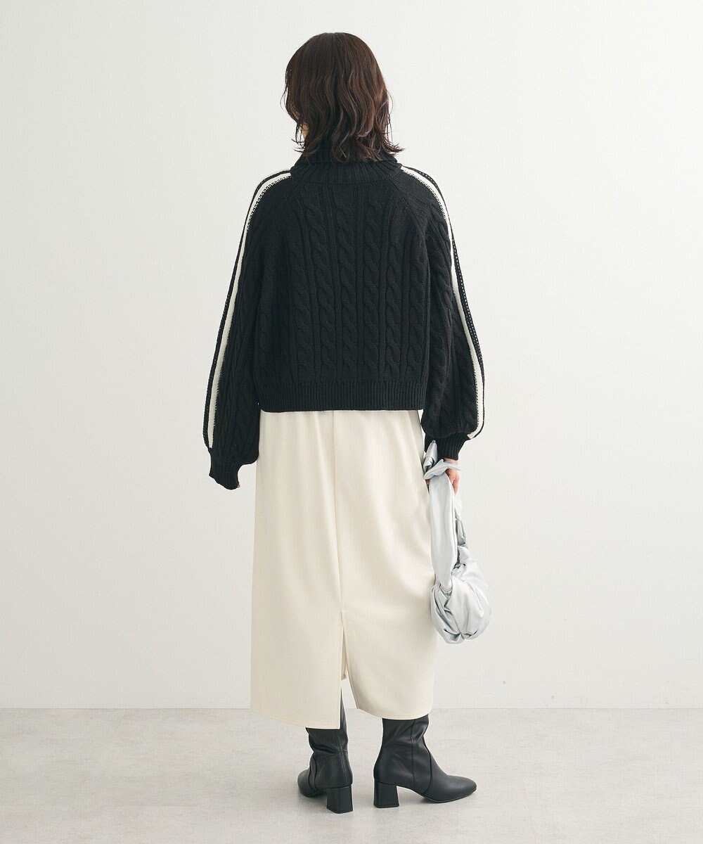 Green Parks ・ｓｗｉｎｇ　ｂｙ　ラインケーブルタートルニット 