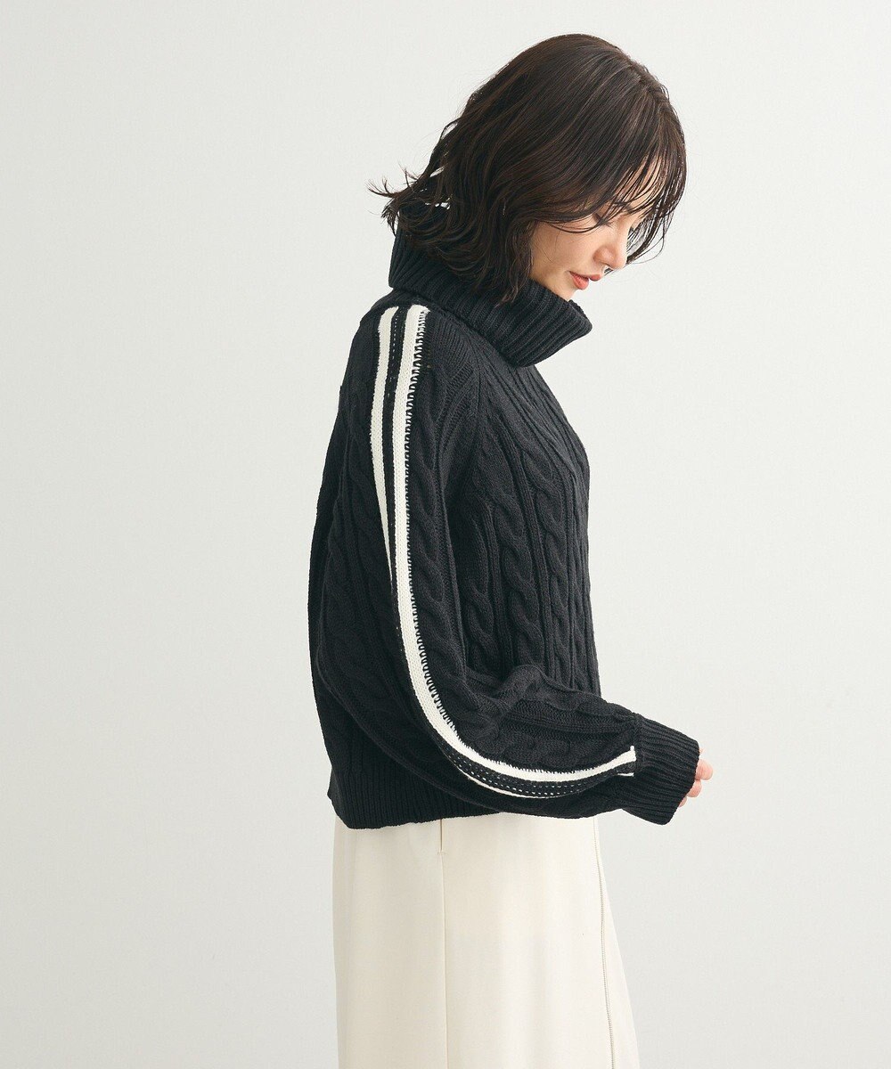 Green Parks ・ｓｗｉｎｇ　ｂｙ　ラインケーブルタートルニット 