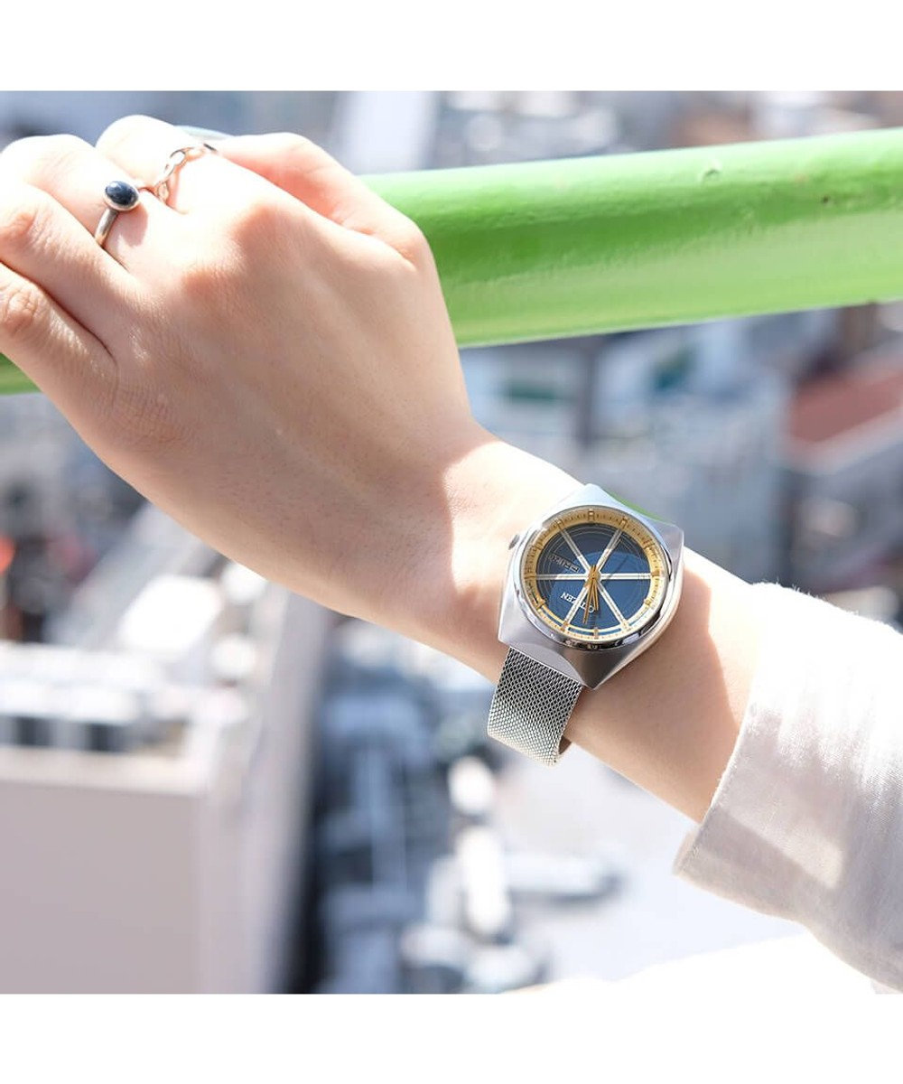 CITIZEN 【復刻デザイン】1974年のプロトタイプを現代風にリバイバル 太陽光で動く時計の原点　ブルー ブルー