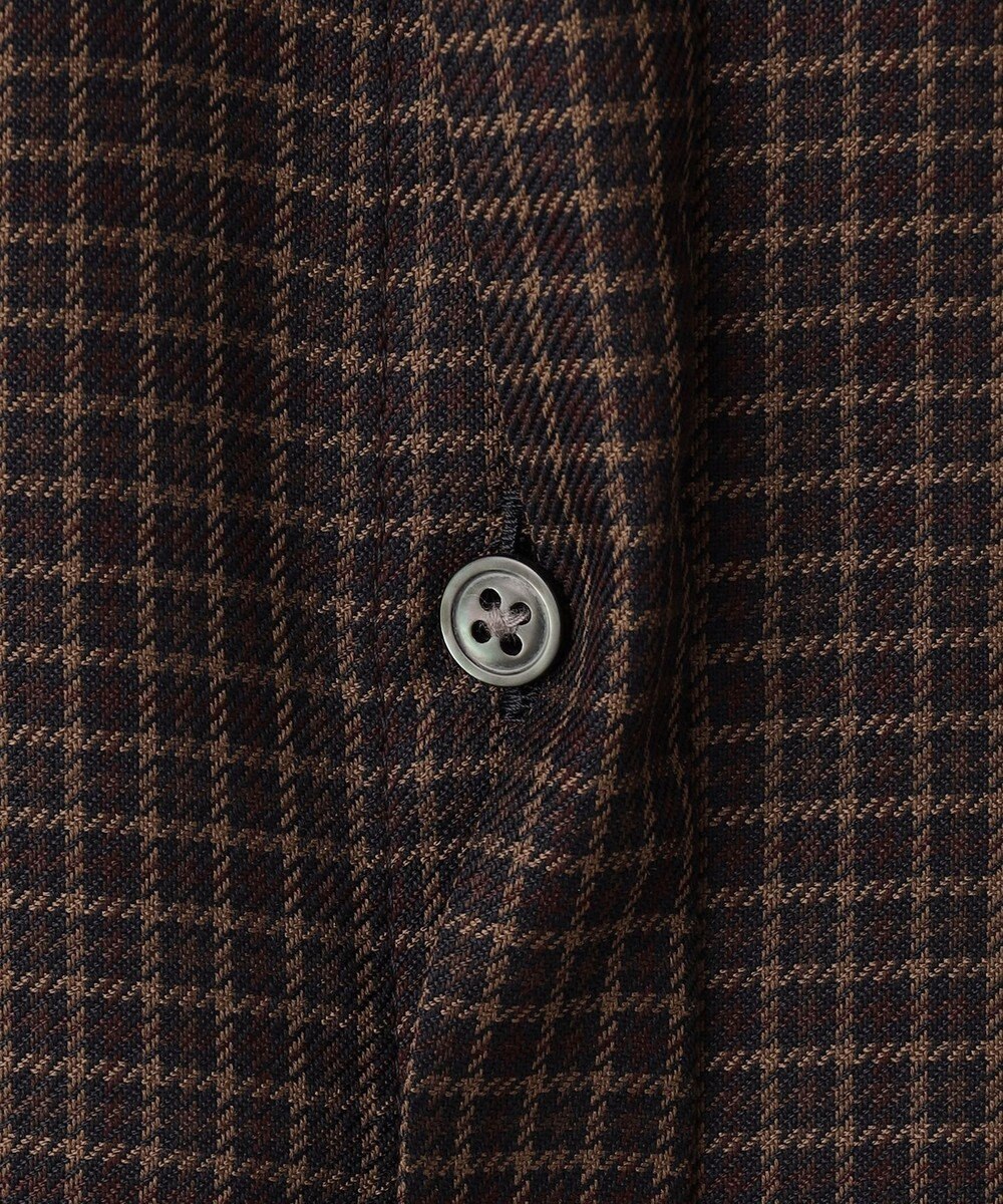 J.PRESS LADIES L 【洗える】Pe/Vis サイロチェック ブラウス 