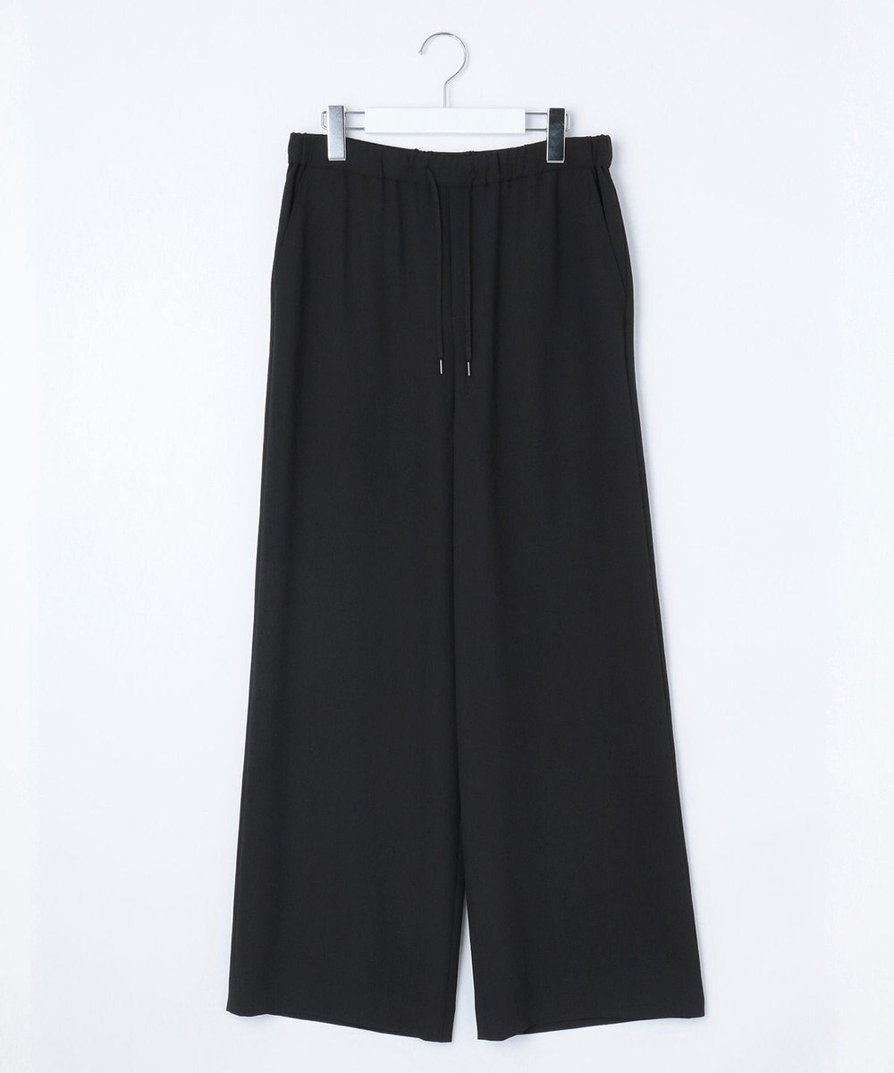 J.PRESS LADIES L 【洗える】バックサテンジョーゼット リラックス パンツ 