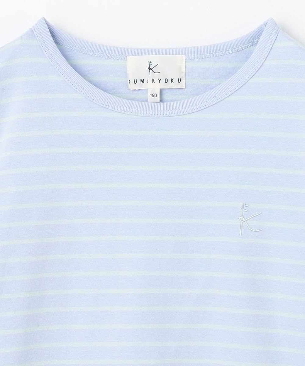 組曲 KIDS 【150-160cm】長袖ボーダー Tシャツ 