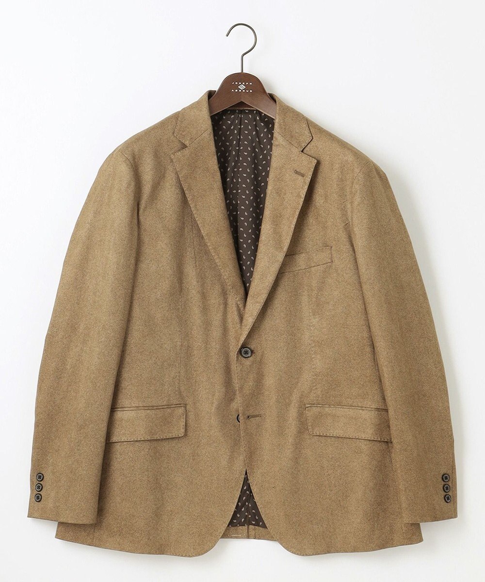 JOSEPH ABBOUD 【キングサイズ・ストレッチ】ヘリンボンスウェード ジャケット 