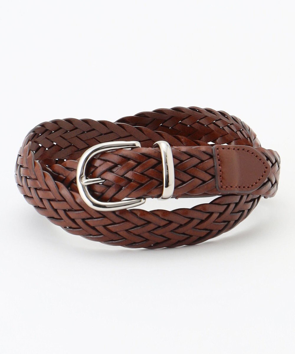 J.PRESS MEN レザーメッシュベルト 