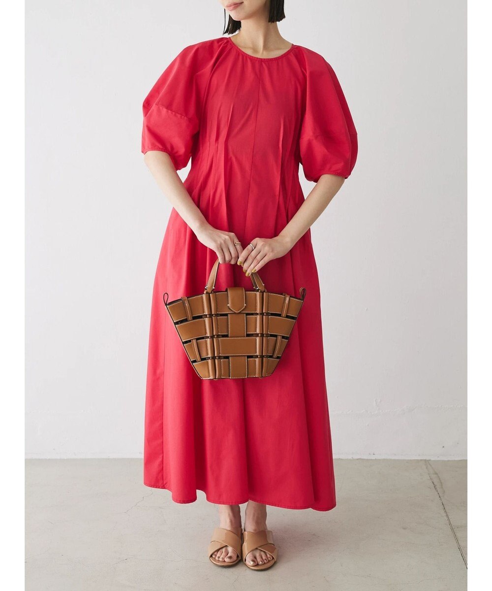 Green Parks ボリューム袖ロングワンピース 