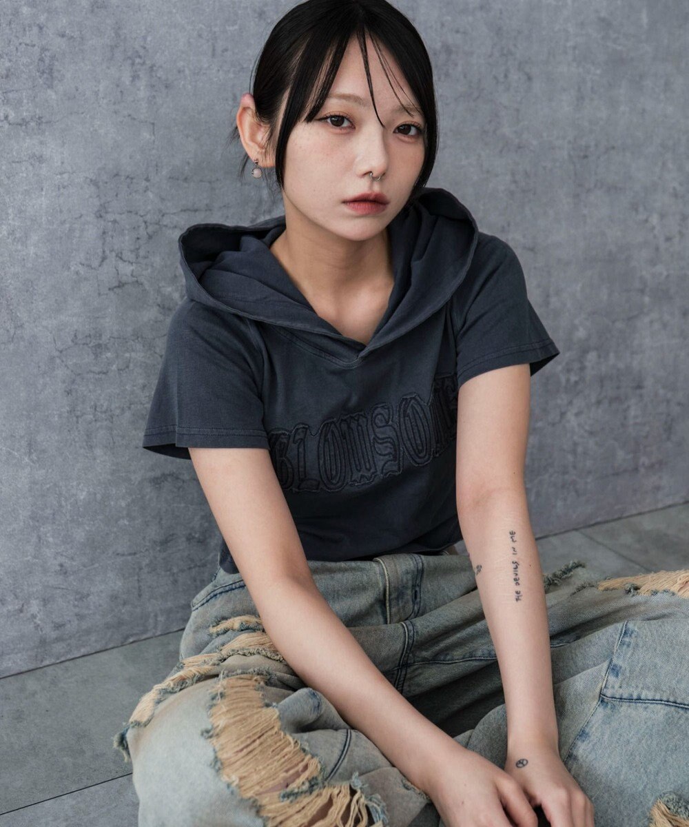 WEGO ピグメントフードちびT 