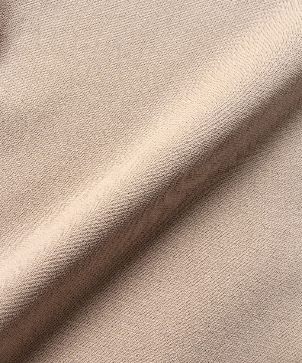 WHITE MAILS PAPER DOUBLE JERSEY KEY NECK T-シャツ 