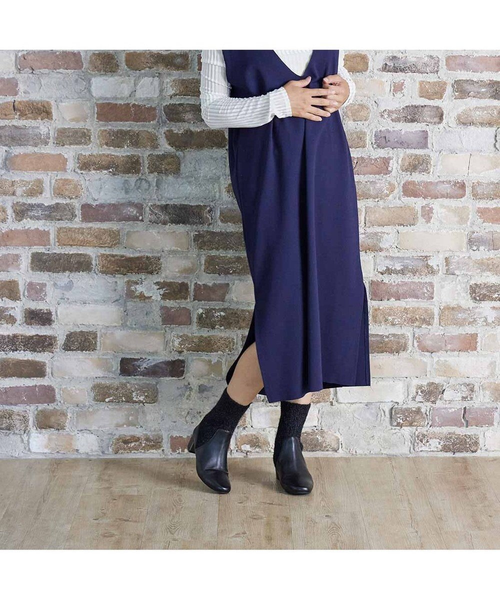 MODE ET JACOMO <MODE ET JACOMO>リブニットソックスショートブーツ 