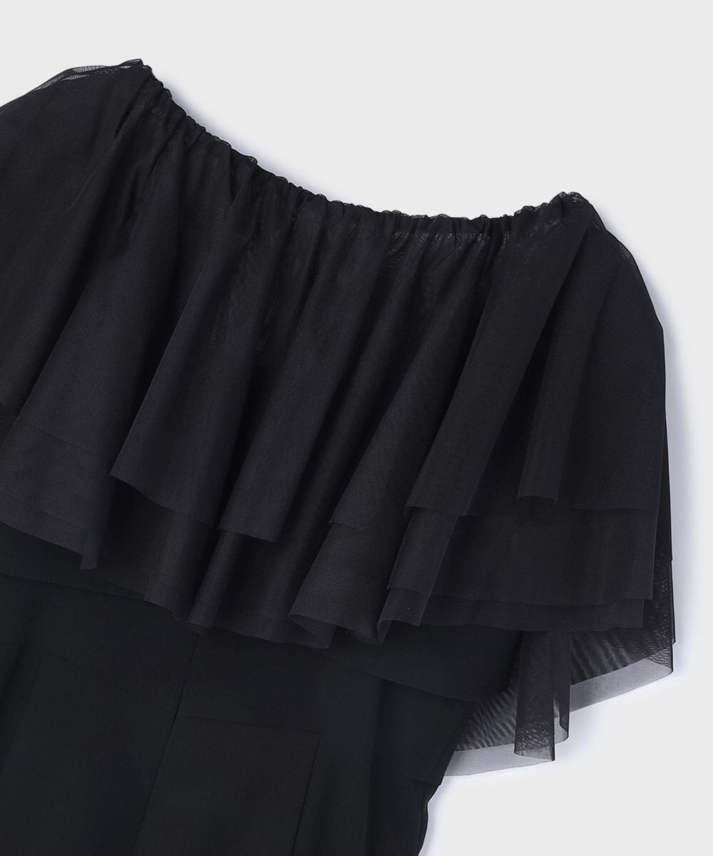 GRACE CONTINENTAL フリルケープサロペット 