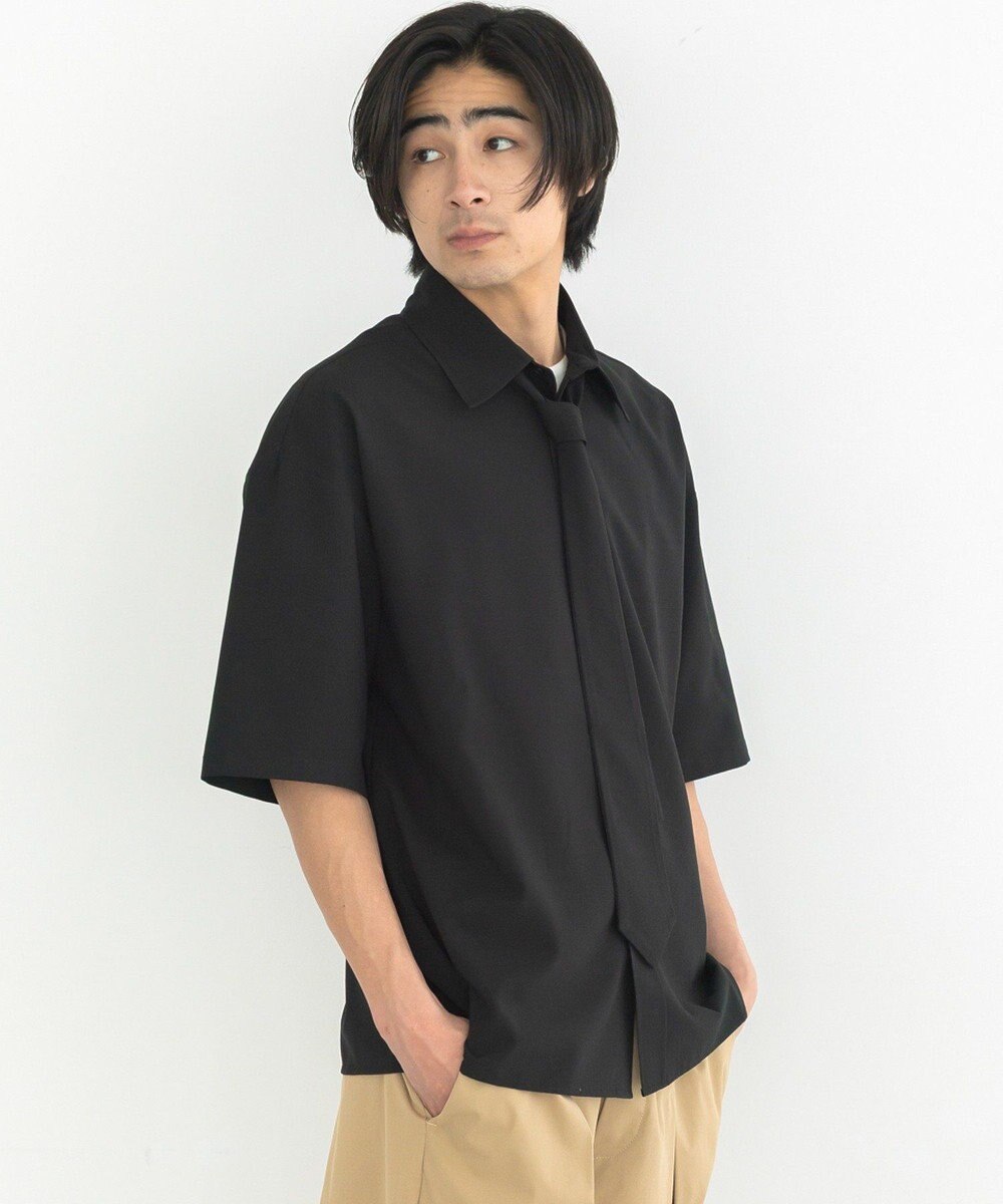 CRAFT STANDARD BOUTIQUE タイ付き半袖シャツ 