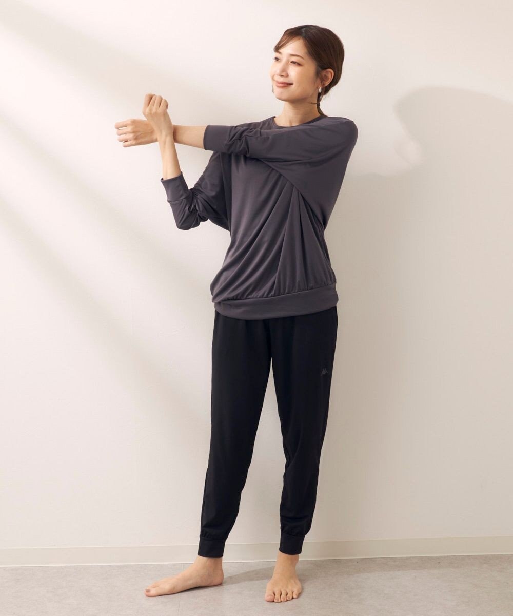 OP／FILA 【Kappa】フィットネスウェア 上下セット 長袖Ｔシャツ＋ロングパンツ 