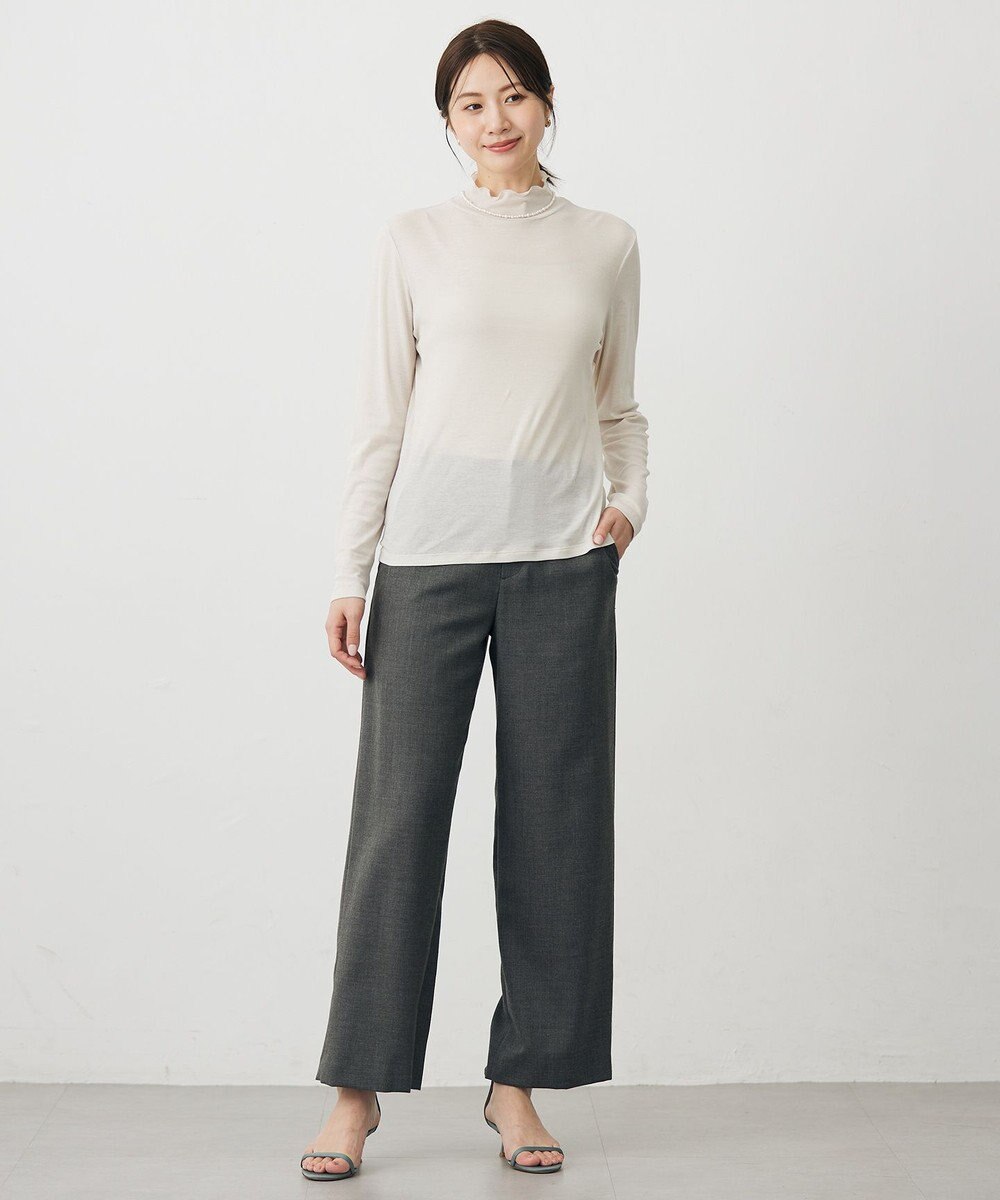 J.PRESS LADIES 【WEB限定】シアーストレッチフライス メローネック シアー カットソー 