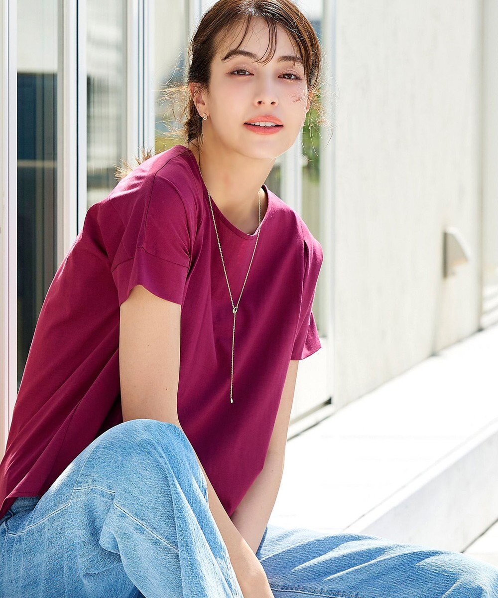 Tiaclasse 涙型ラリエットネックレス 