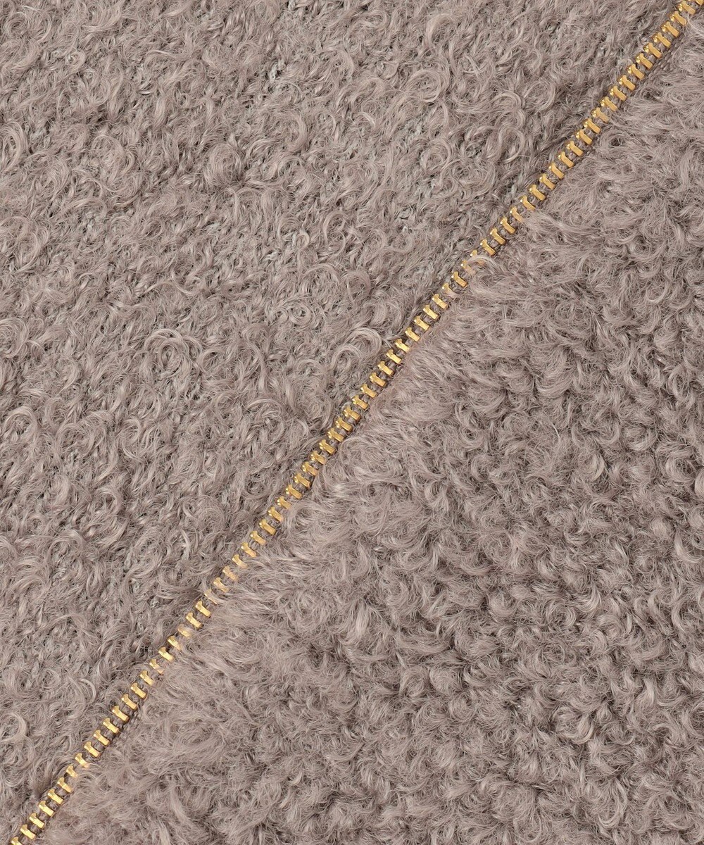 UNFILO プードルニット ZIPカーディガン 