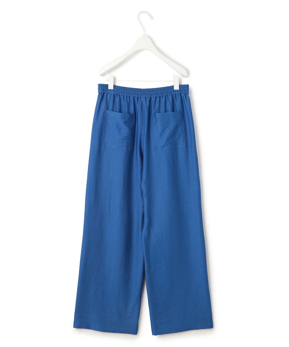 ICB L 【洗える】ワッシャーツイル ワイドストレートパンツ 