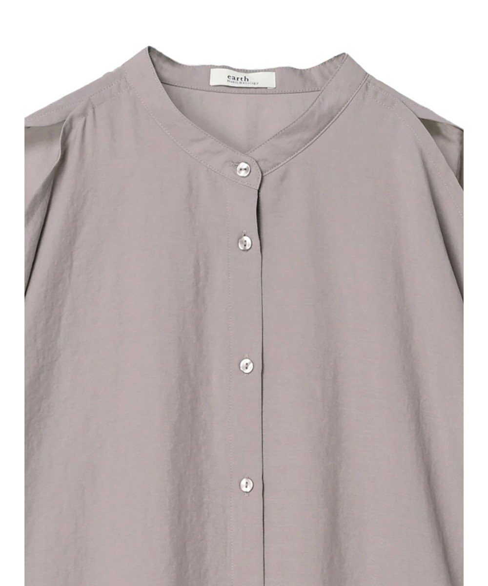 earth music&ecology ショルダースリットシャツ 