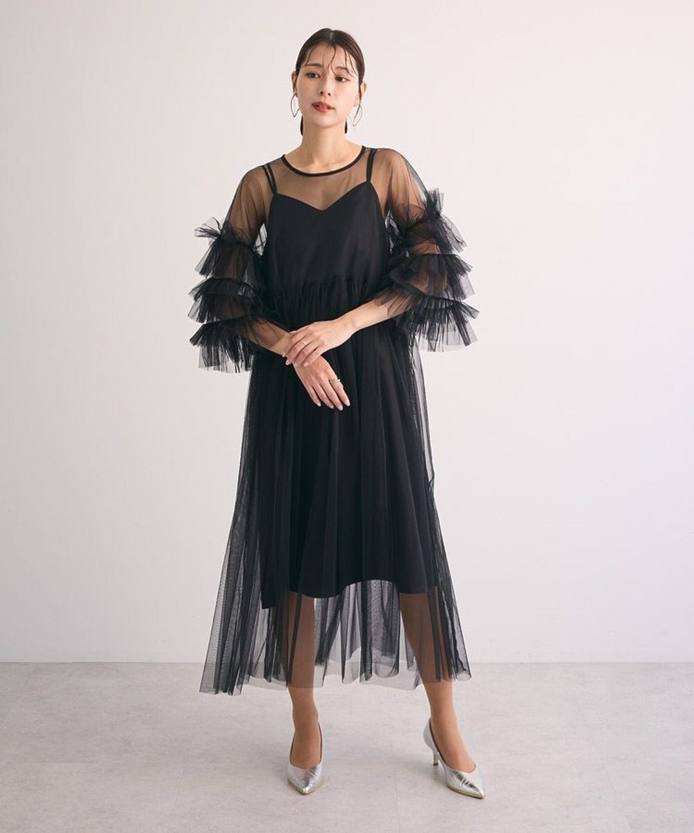 Green Parks ・Ｒａｉｌｍｅ　チュールワンピース（インナーＯＰ付） 