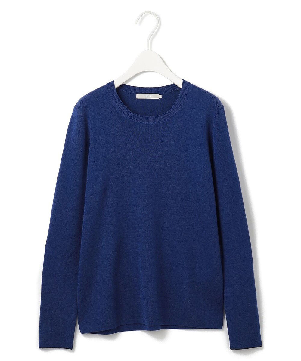 ICB 【洗える】 エクストラファインメリノ クルーネックプルオーバー 