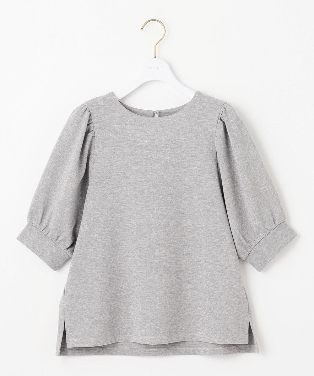 ANY SIS S シャイニーラメパフスリーブ カットソー 