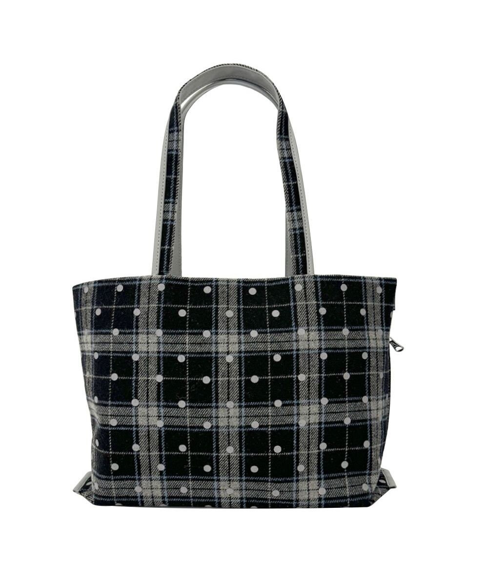 ROOTOTE 1337【フェルト生地】LT.ミディアム.ドットチェック-A 